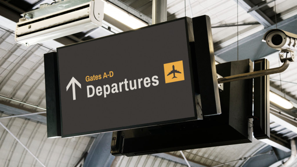 Aeroport depart avion