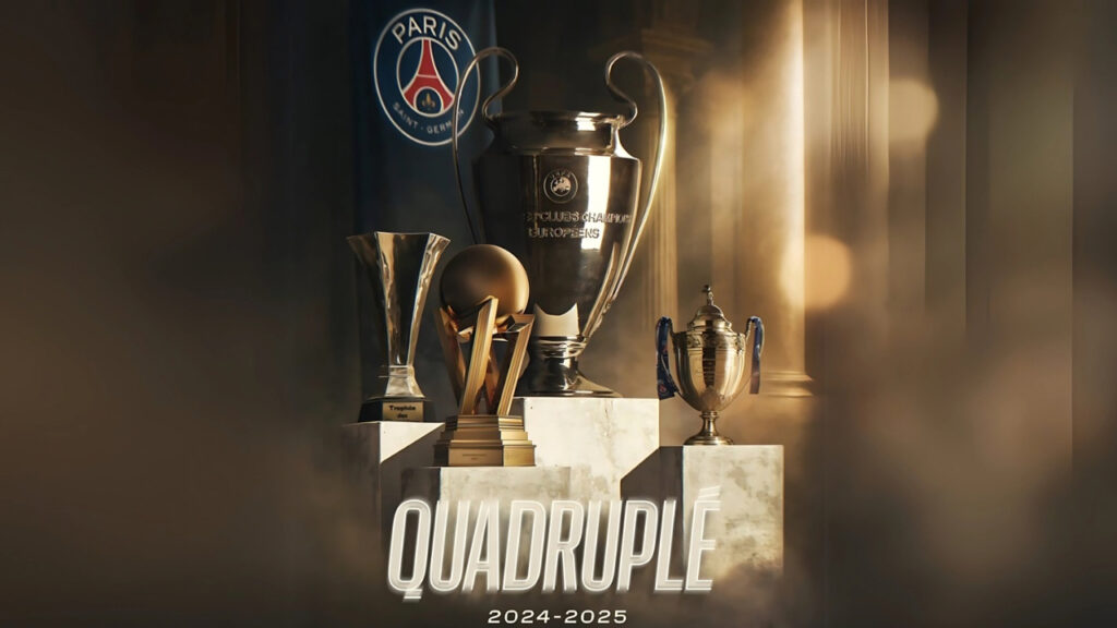 Paris saint germain quadrule 2025