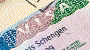 Schengen visa in the passport