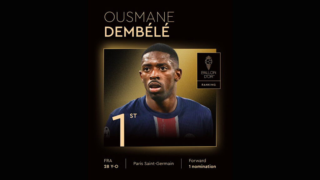 Ousmane dembele ballon or