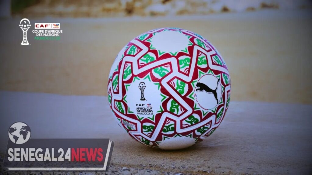 Le ballon officiel de la totalenergies caf can maroc 2025