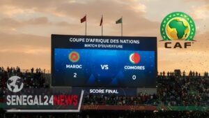 Maroc 2 vs 1 comores