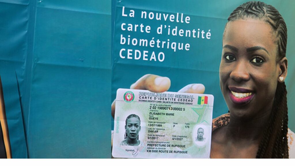 Carte identite cedeao senegal