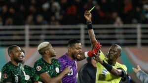 Carton jaune football